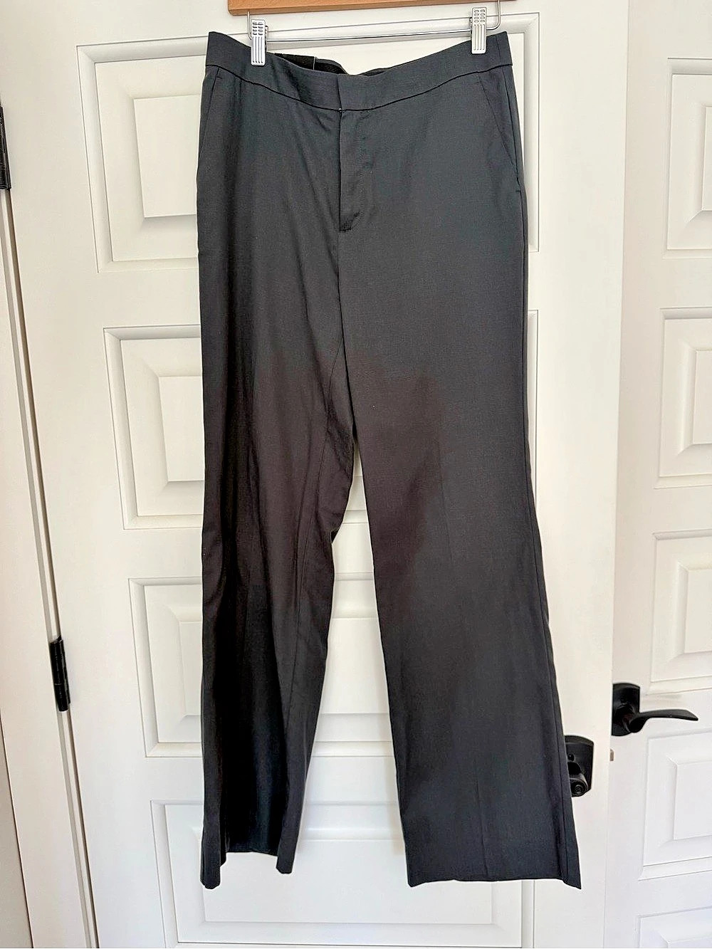 Banana Republic Straight Trouser Straight Leg Black Size 10 NWT